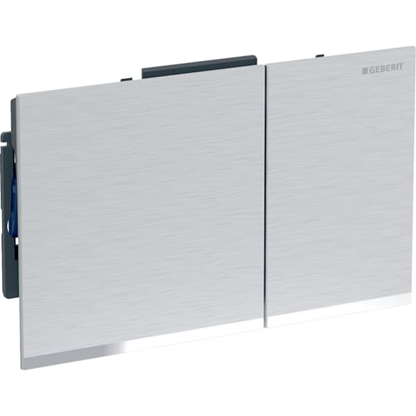Geberit Sigma 60 WC-Betätigungsplatte für 2-Mengen-Spülung chrom gebürstet / chrom glänzend
