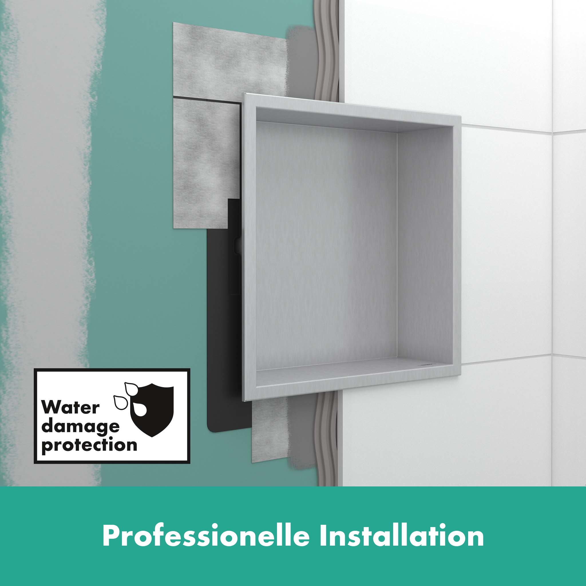 XtraStoris Original Wandnische mit integriertem Rahmen, 30 x 90 x 10cm