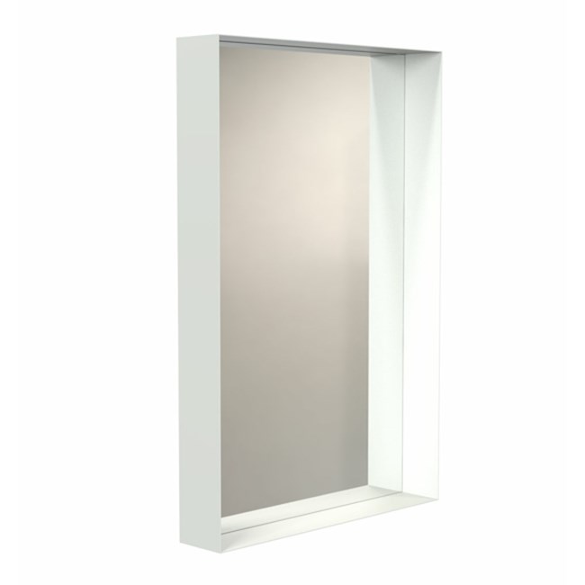 frost UNU Wandspiegel 4128 mit Rahmen 600 x 900mm, weiß matt