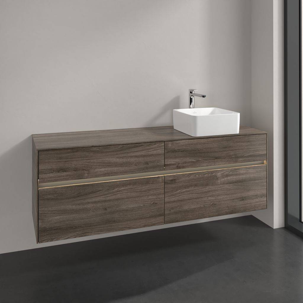Villeroy & Boch Collaro Waschtischunterschrank 1600 x 548 x 500mm, mit LED Beleuchtung