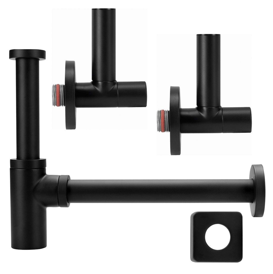 ASW Blackline Design-Geruchsverschluss mit Eckventilen