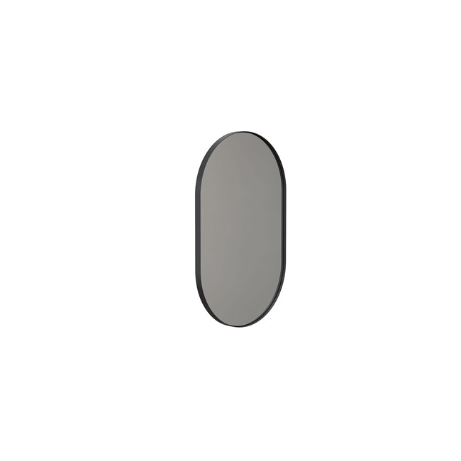 UNU Wandspiegel 4138 oval schwarz matt