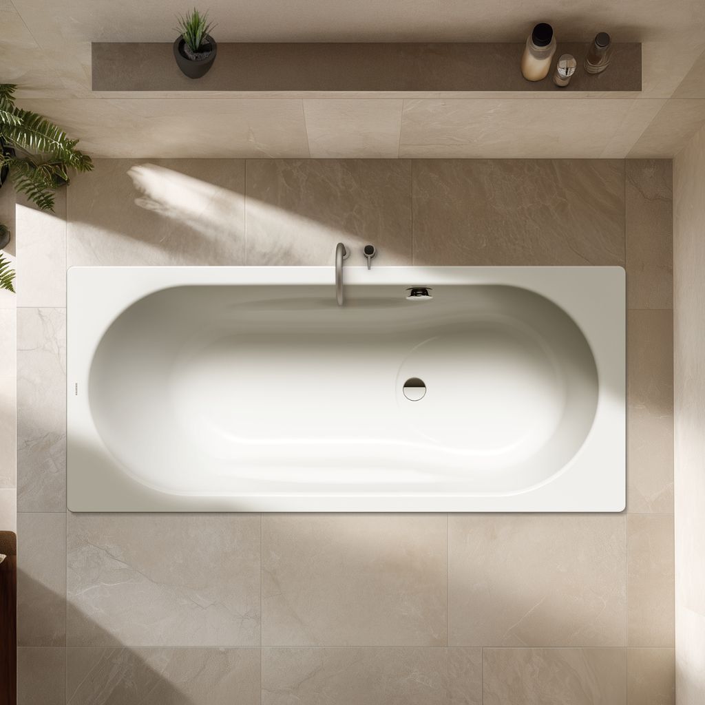 Kaldewei Vaio Set Rechteck-Badewanne; Modell 954; 1700 x 750 x 420mm, Überlauf gegenüber