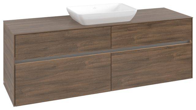 Villeroy & Boch Collaro Waschtischunterschrank 1600 x 500 x 548mm, mit LED Beleuchtung