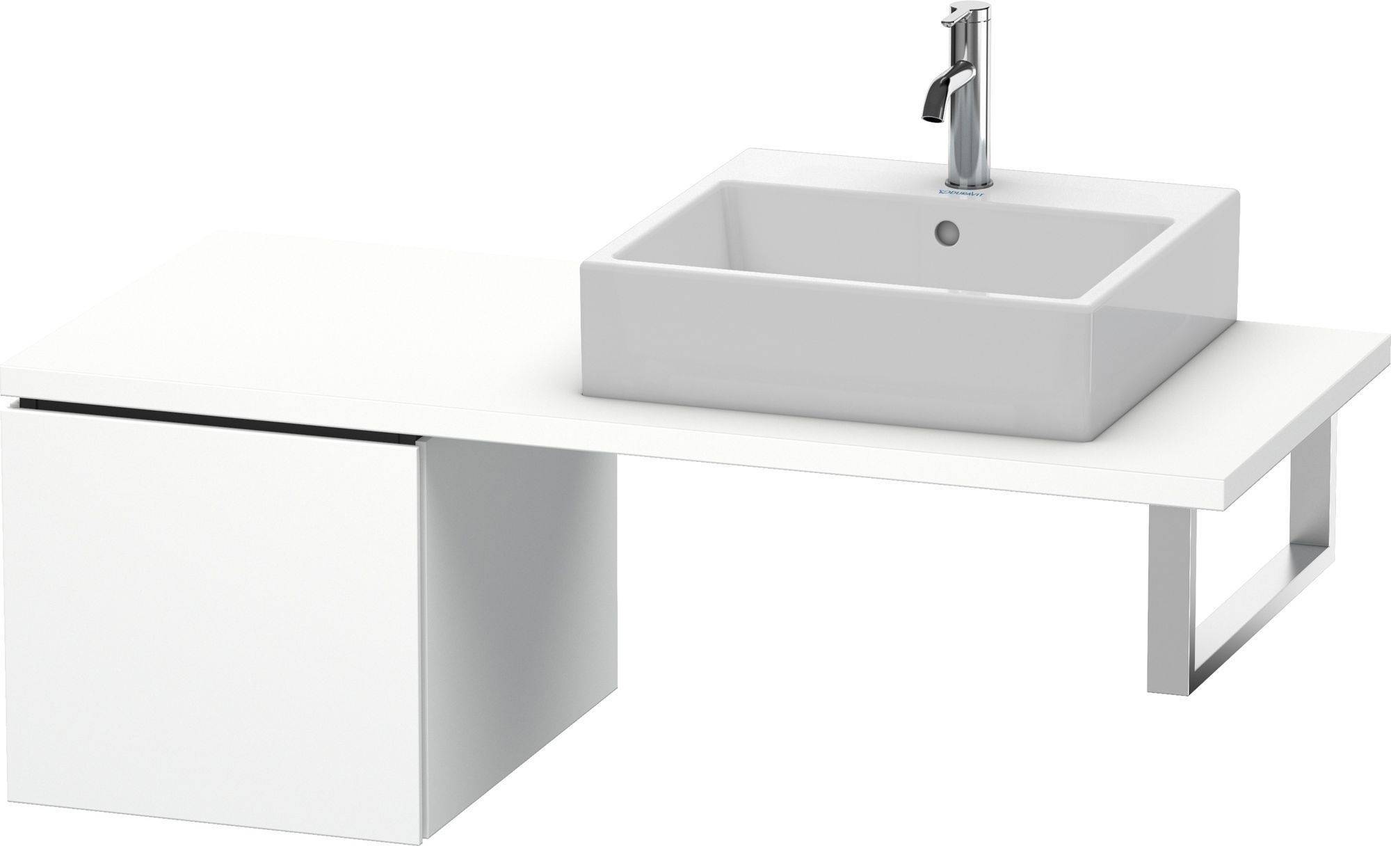 Duravit L-cube Unterbau für Konsole LC 5831, 1 Auszug, 420 x 547mm
