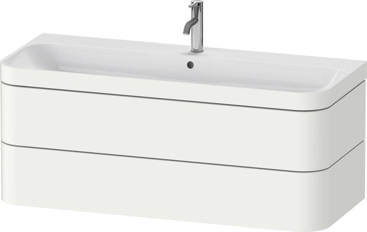 Duravit Happy D.2 Plus Möbelwaschtisch c-bonded mit Unterbau, wandhängend, 1175 x 490mm
