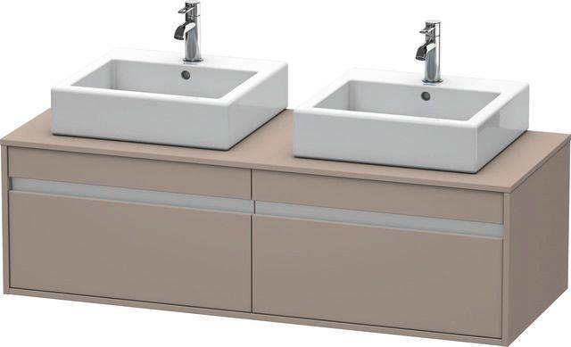 Duravit Ketho Waschtischunterbau wandhängend KT6697 für Aufsatzwaschbecken, 1400 x 550mm