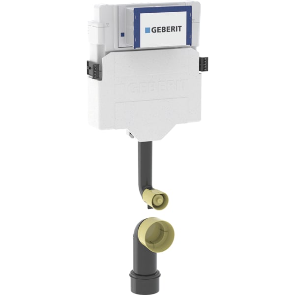 Geberit Sigma Unterputzspülkasten 12 cm, 6 / 3 Liter Spülbogen gesteckt
