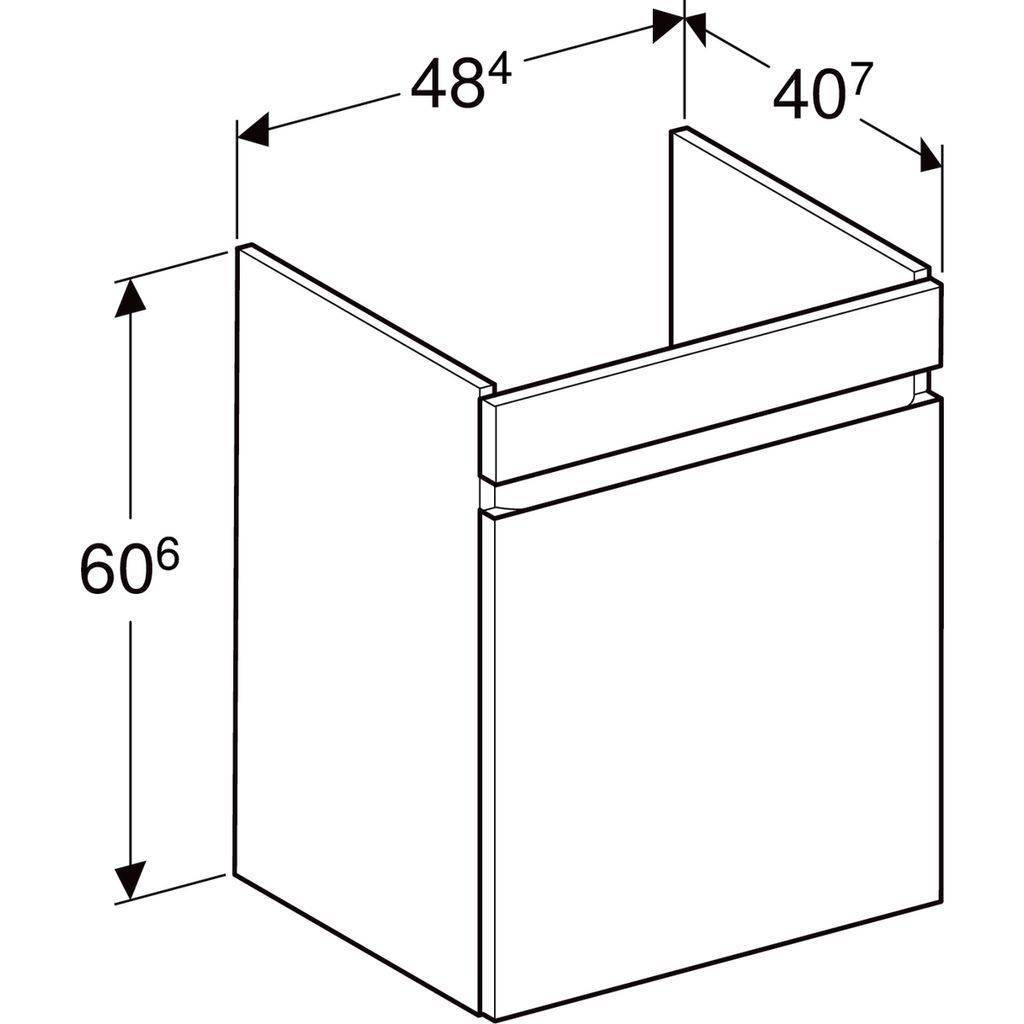 501904001_04 Renova Plan Unterschrank für Waschtisch, für Waschtisch 55cm
