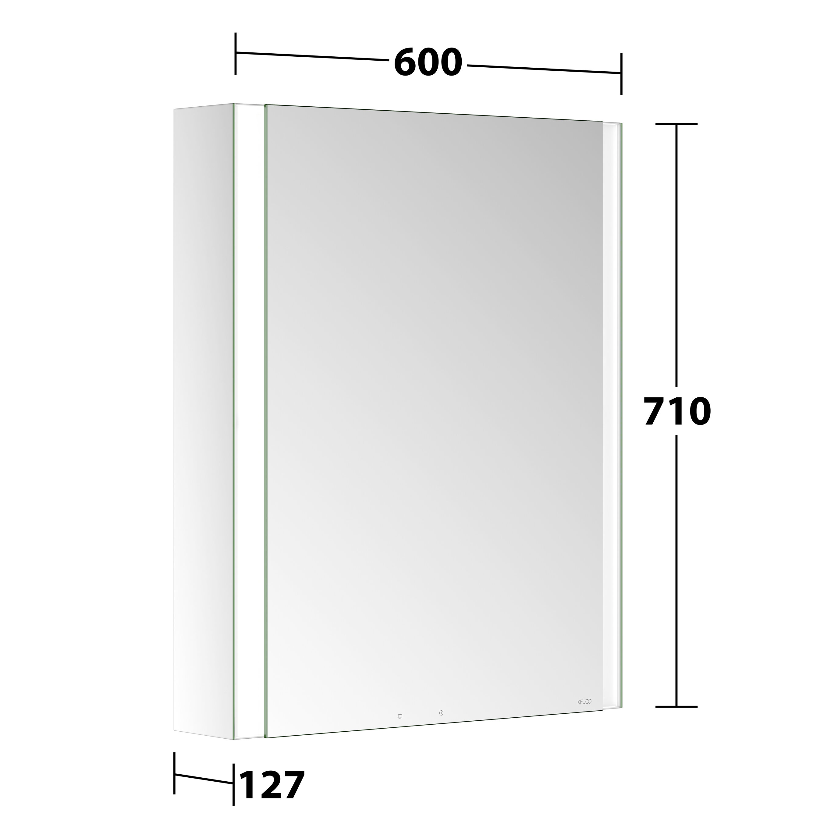 Royal ALVEUM LED Spiegelschrank 60cm