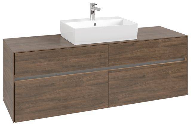 Villeroy & Boch Collaro Waschtischunterschrank 1600 x 500 x 548mm, mit LED Beleuchtung