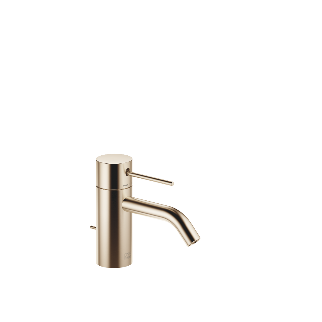 Meta SLIM single-lever basin mixer with pop-up waste, 125mm projection