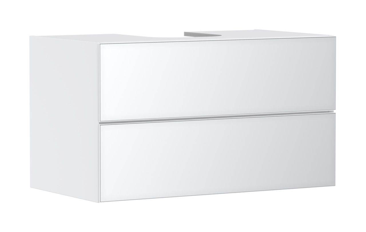 Hansgrohe Xevolos E Waschtischunterschrank 980mm Korpus weiß, Front weiß metallic