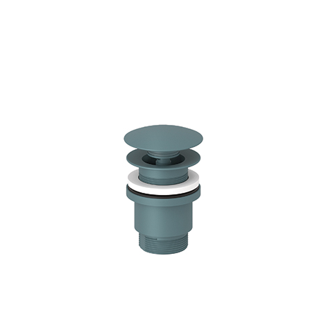 KLUDI Push-Open Ablaufgarnitur matt light blue