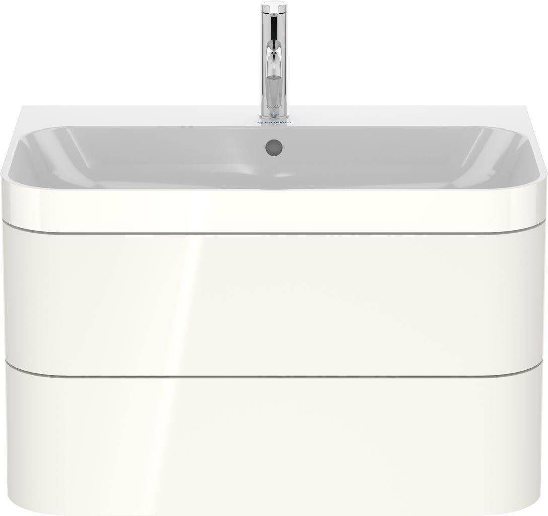Happy D.2 Plus Möbelwaschtisch c-bonded mit Unterbau, wandhängend, 775 x 490mm