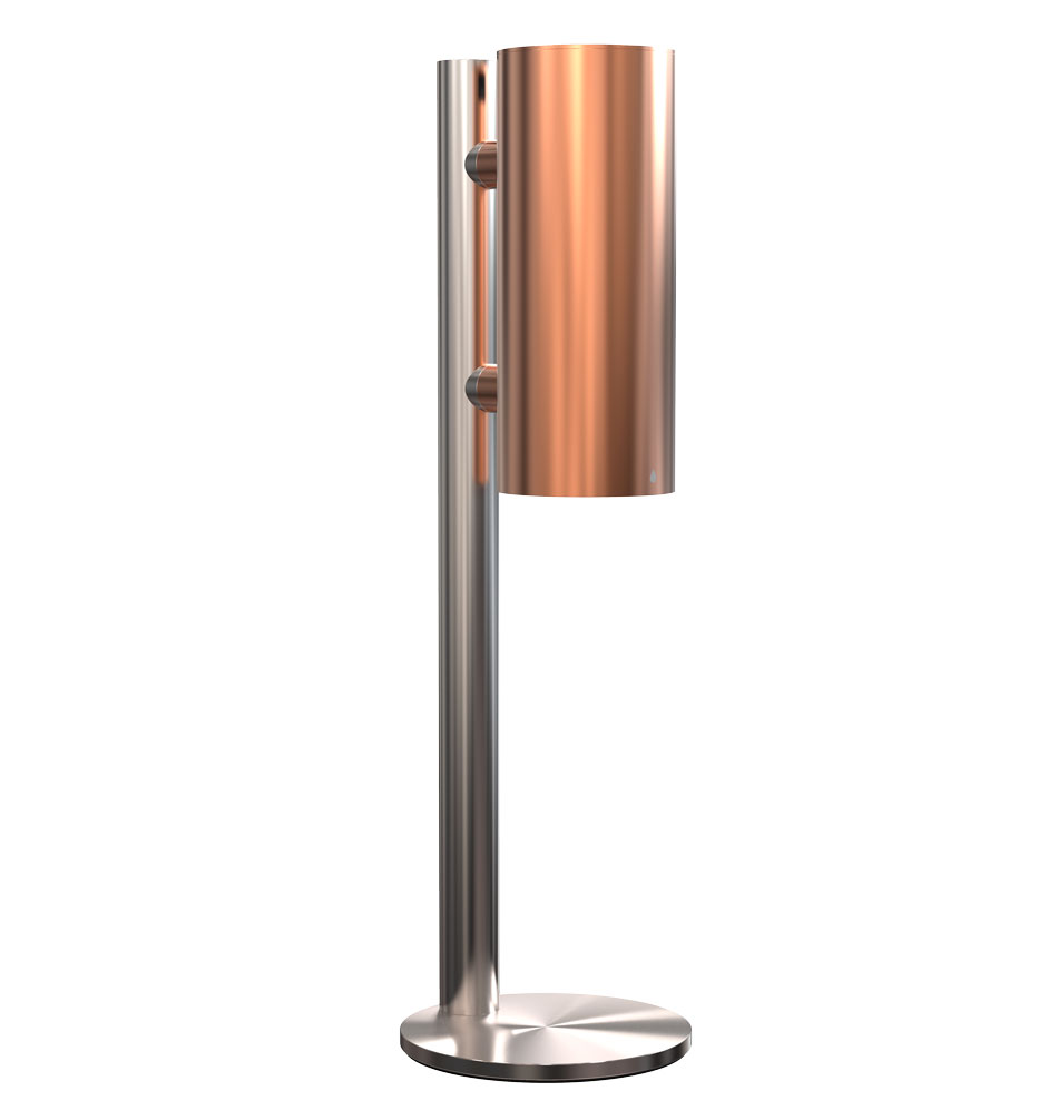 NOVA2 soap & disinfectant dispenser 1978 stainless steel brushed