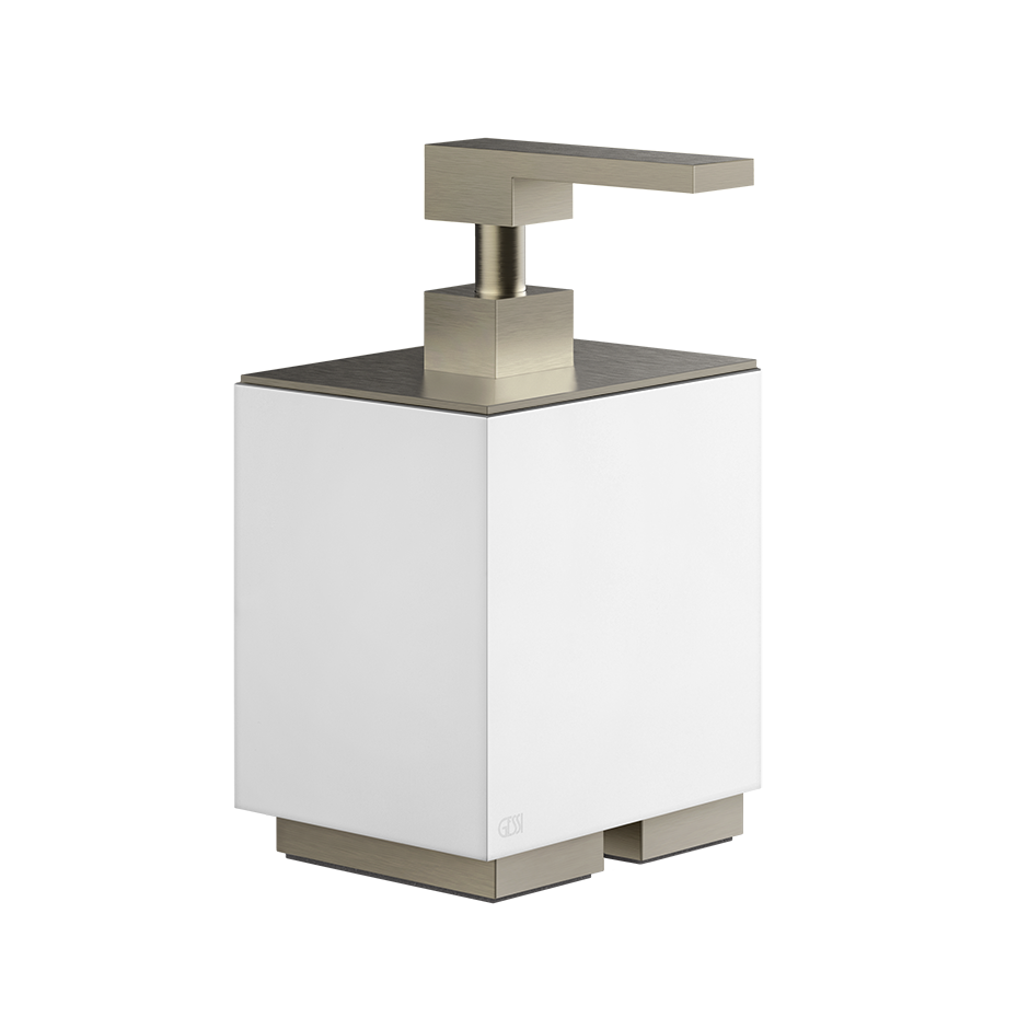 Gessi Rettangolo Stand-Seifenspender Behälter weiß
