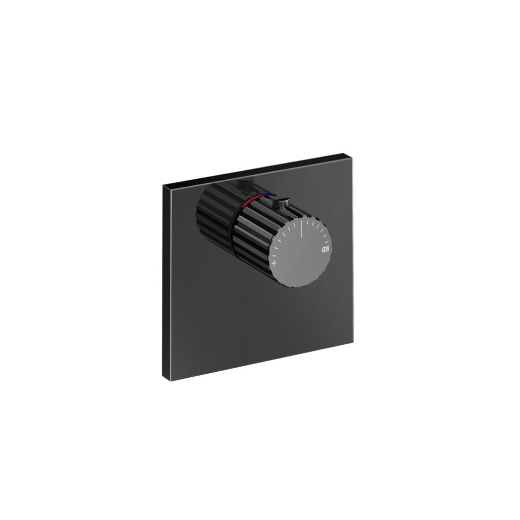 Gessi Incastri Unterputz-Thermostat, Metall schwarz PVD