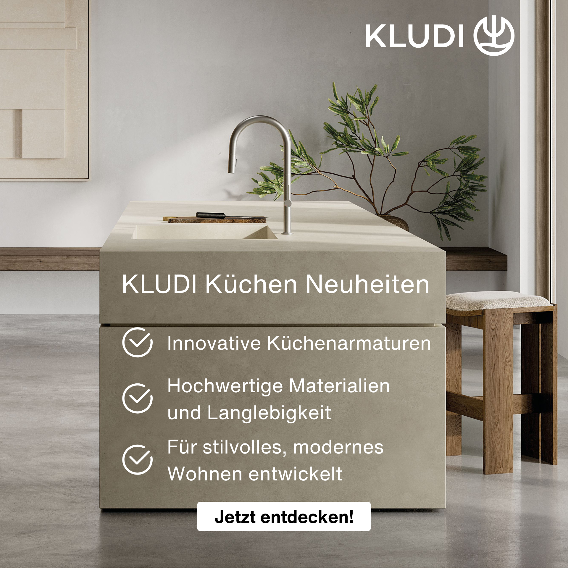 KLUDI Kuechen Neuheiten.
