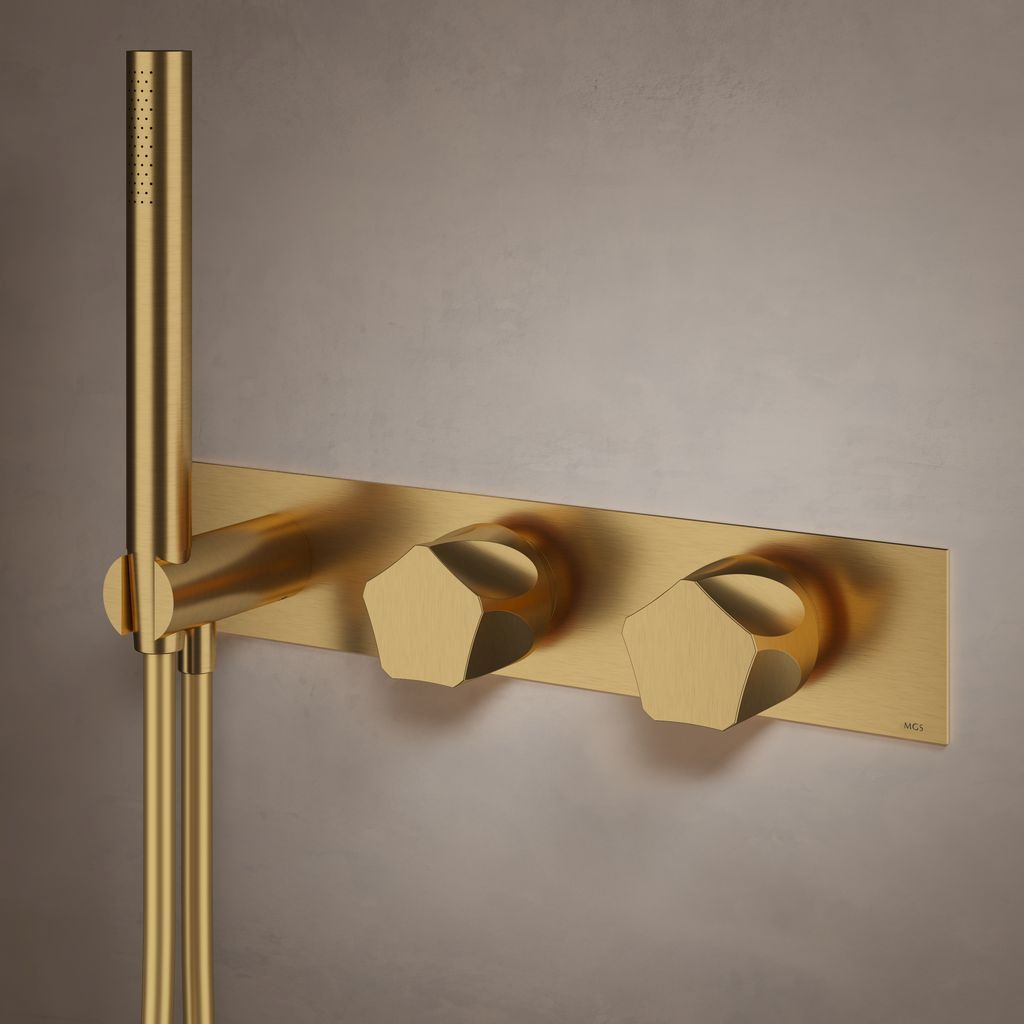 MGS MILANO Penta PE456 Thermostat-Brausegarnitur (Dreiwege-Mischer)