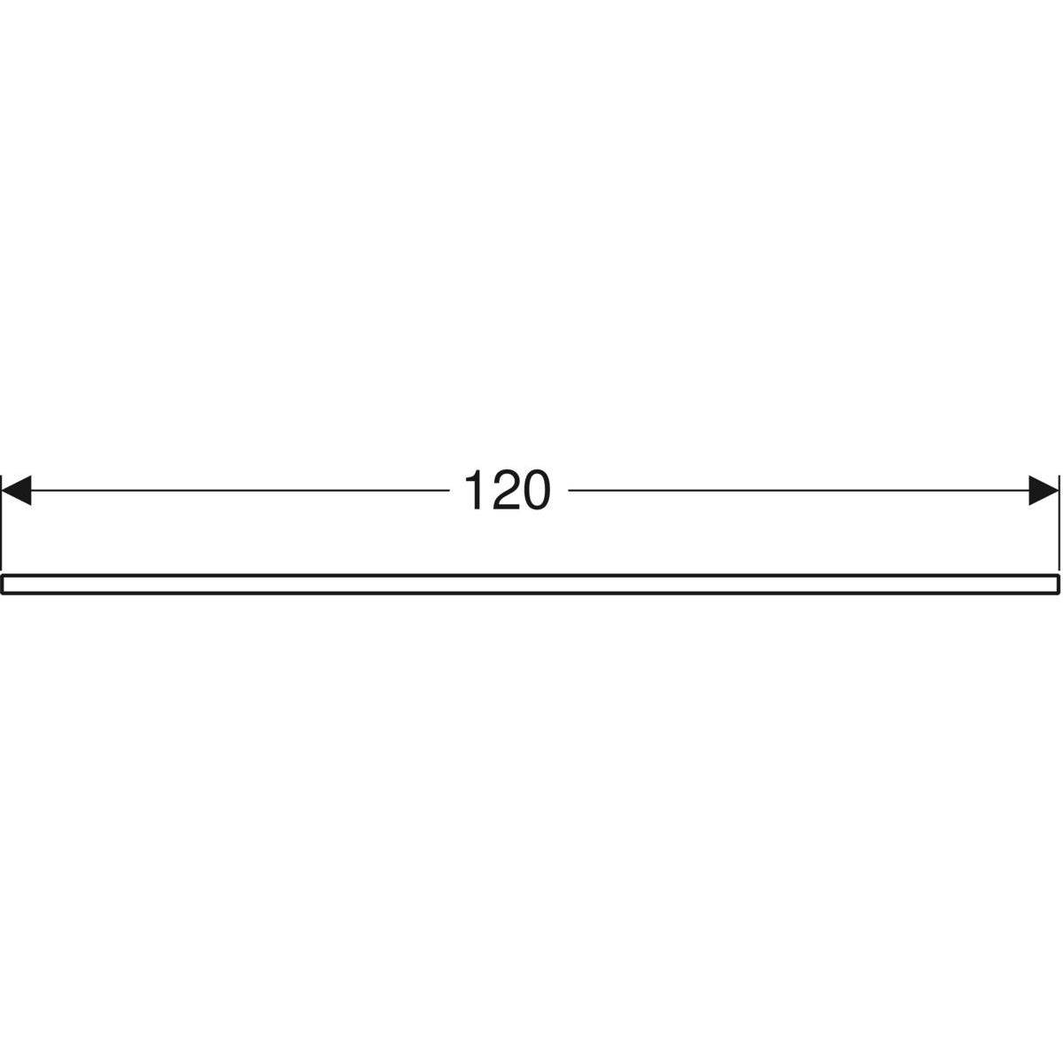 One Waschtischplatte  Marmoroptik, Ausschnitt zweifach, für Aufsatzwaschtisch Schalenform, 120cm