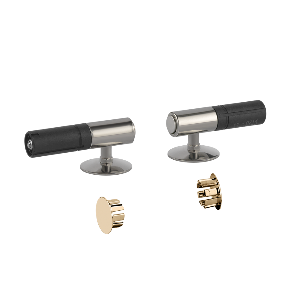 Gessi WC-Sitz-Scharniere mit Absenkautomatik warm bronze PVD