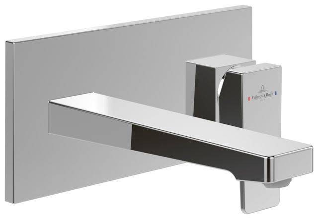 Villeroy & Boch Architectura Square Einhebel-Waschtischmischer Wandmontage