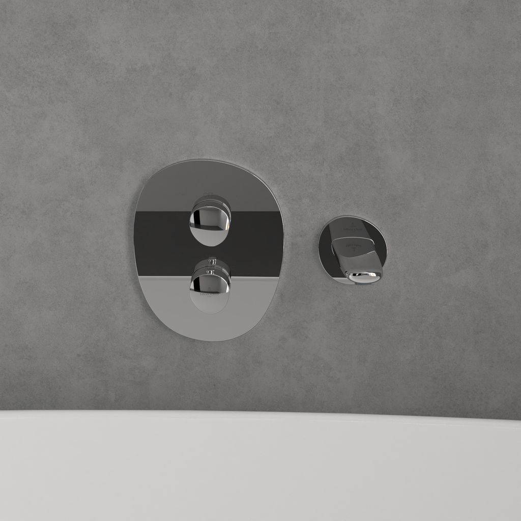 Antao flush-mounted thermostat with one-way flow control