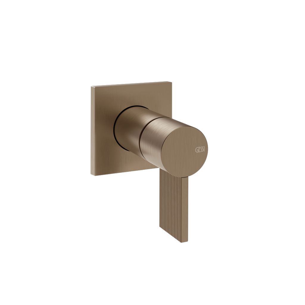 Gessi Inverso Rigato Waschtisch-Einhebelmischer Coffee bronze gebürstet PVD