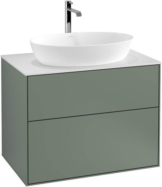 Villeroy & Boch Finion Waschtischunterschrank 800 x 603 x 501mm, Abdeckplatte weiß matt