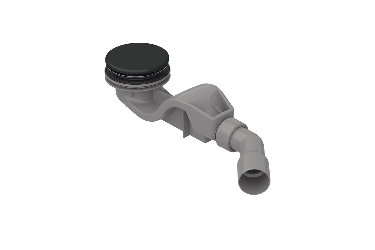 Ablaufgarnitur Solid 50 mit Anti-Rutsch-Pro für glasierten Deckel
