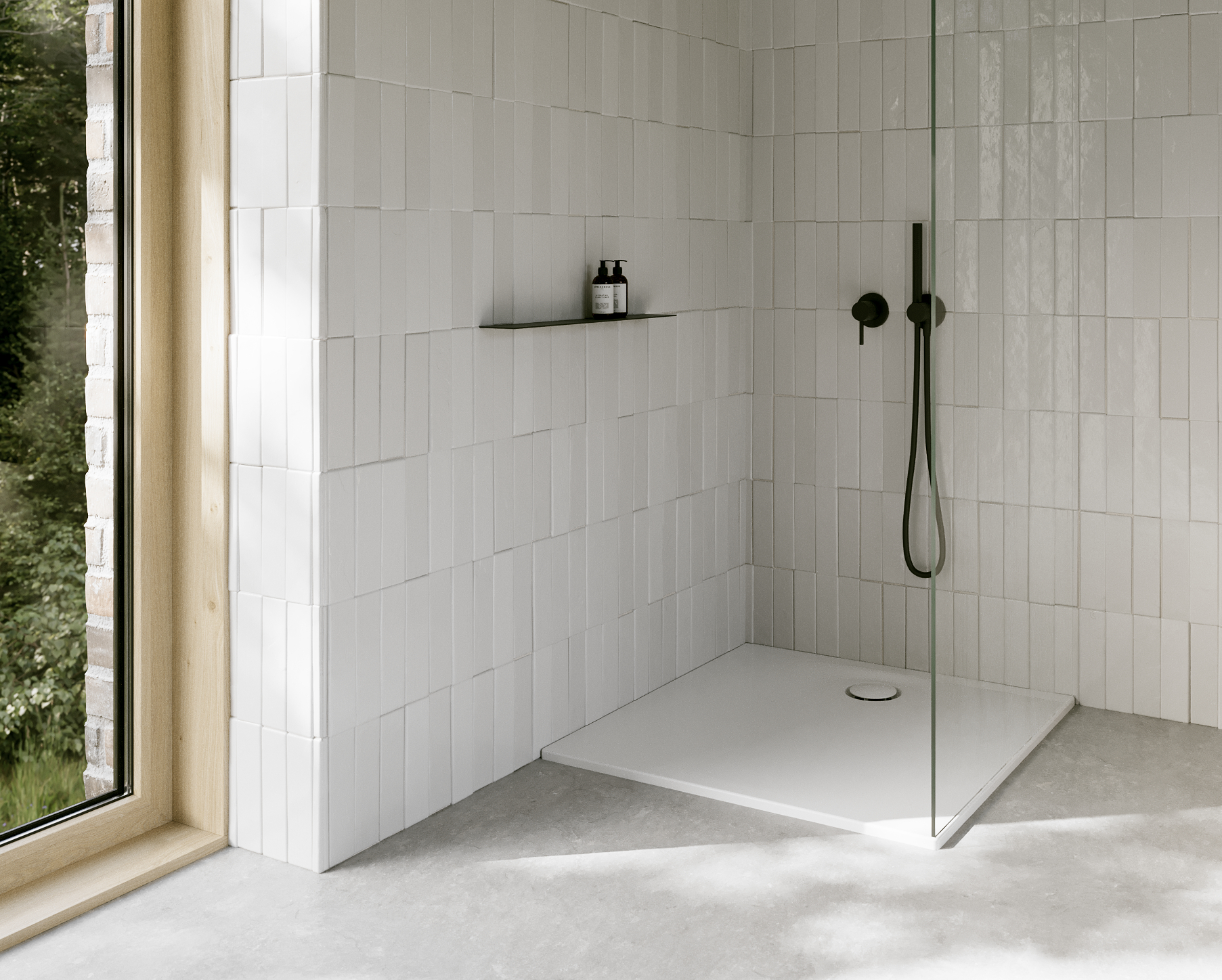 Bette Ultra Space Rechteck-Duschwanne, Edelweiß, 900x700mm