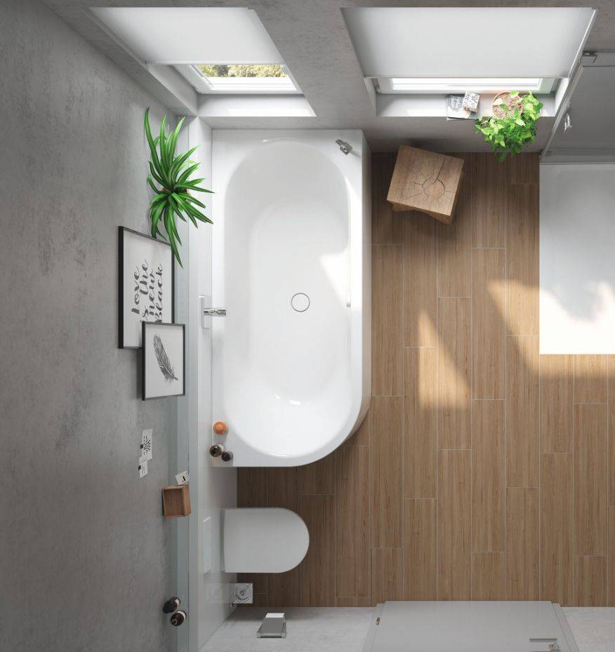 Meisterstück Centro Duo 1 Links Vorwand-Badewanne 1800 x 800 x 460mm
