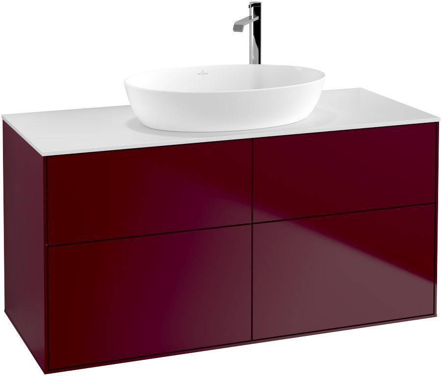 Villeroy & Boch Finion Waschtischunterschrank 1200 x 603 x 501mm, Abdeckplatte weiß matt