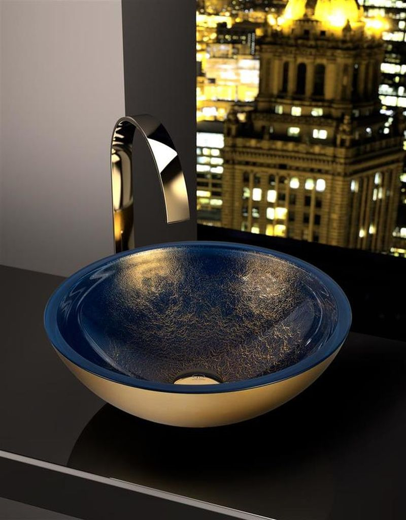 Ocean 34 countertop basin Florence Glass Atelier