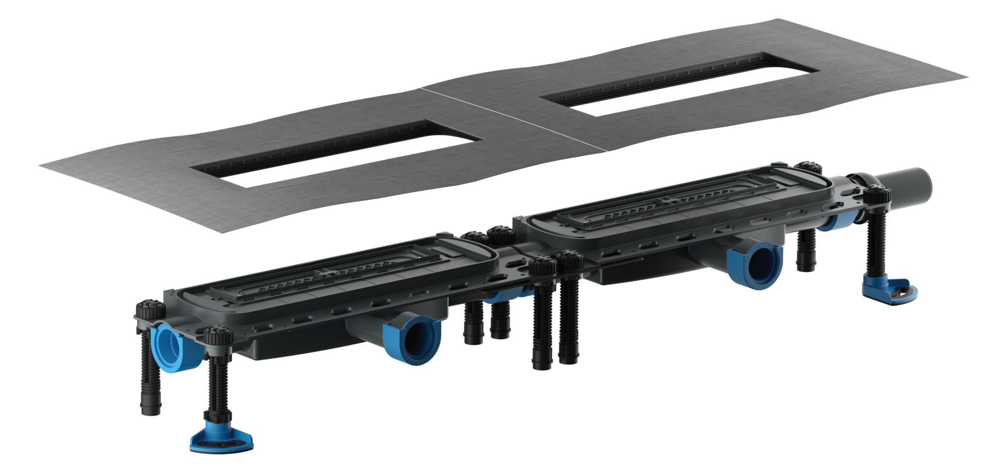 DallFlex 2.0 Ablaufgehäuse Duo Plan DN40