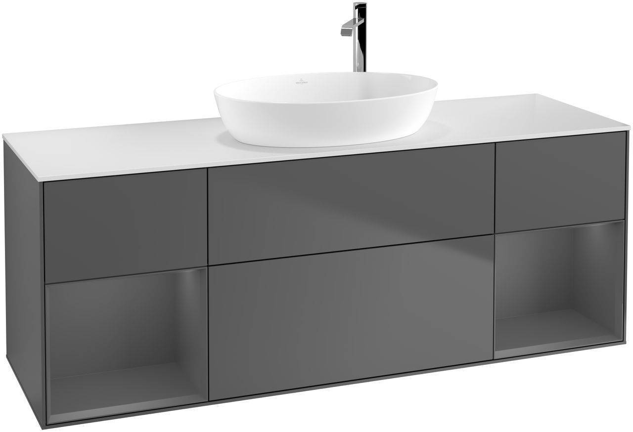 Villeroy & Boch Finion Waschtischunterschrank 1600 x 603 x 501mm, Abdeckplatte weiß matt