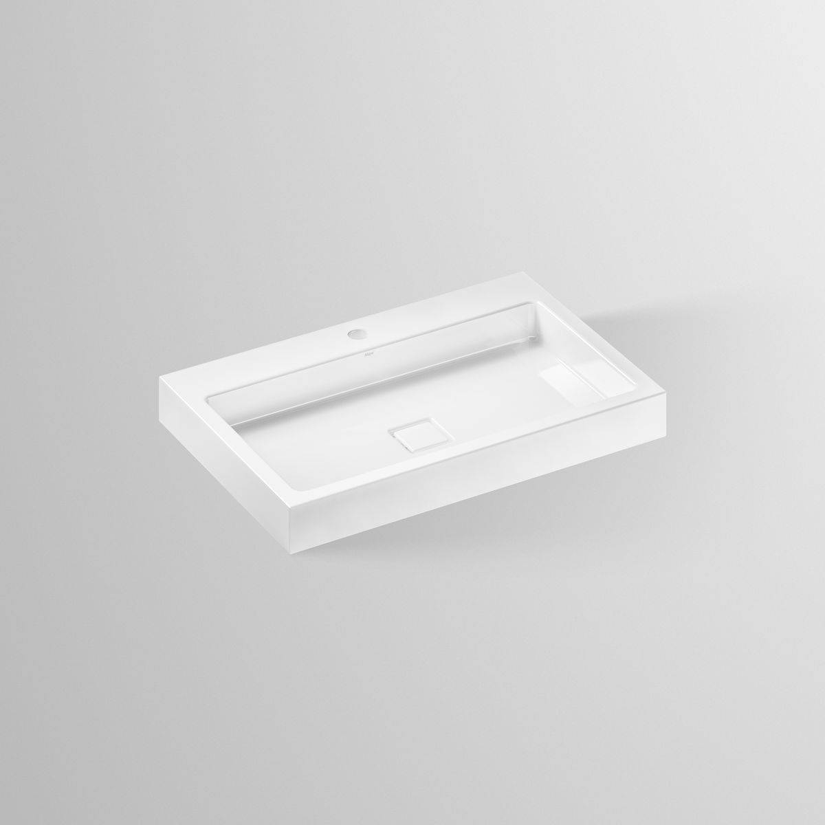 AB.RE700H.2 Aufsatzbecken x.plicit 700 x 460mm,  mit Hahnloch, ohne Überlauf
