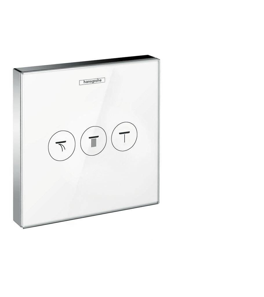 ShowerSelect Glas Ventil Unterputz  für 3 Verbraucher 15736400