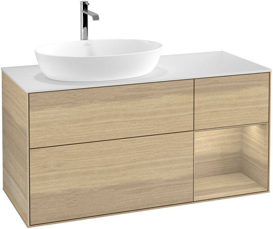 Villeroy & Boch Finion Waschtischunterschrank 1200 x 603 x 501mm, Abdeckplatte weiß matt