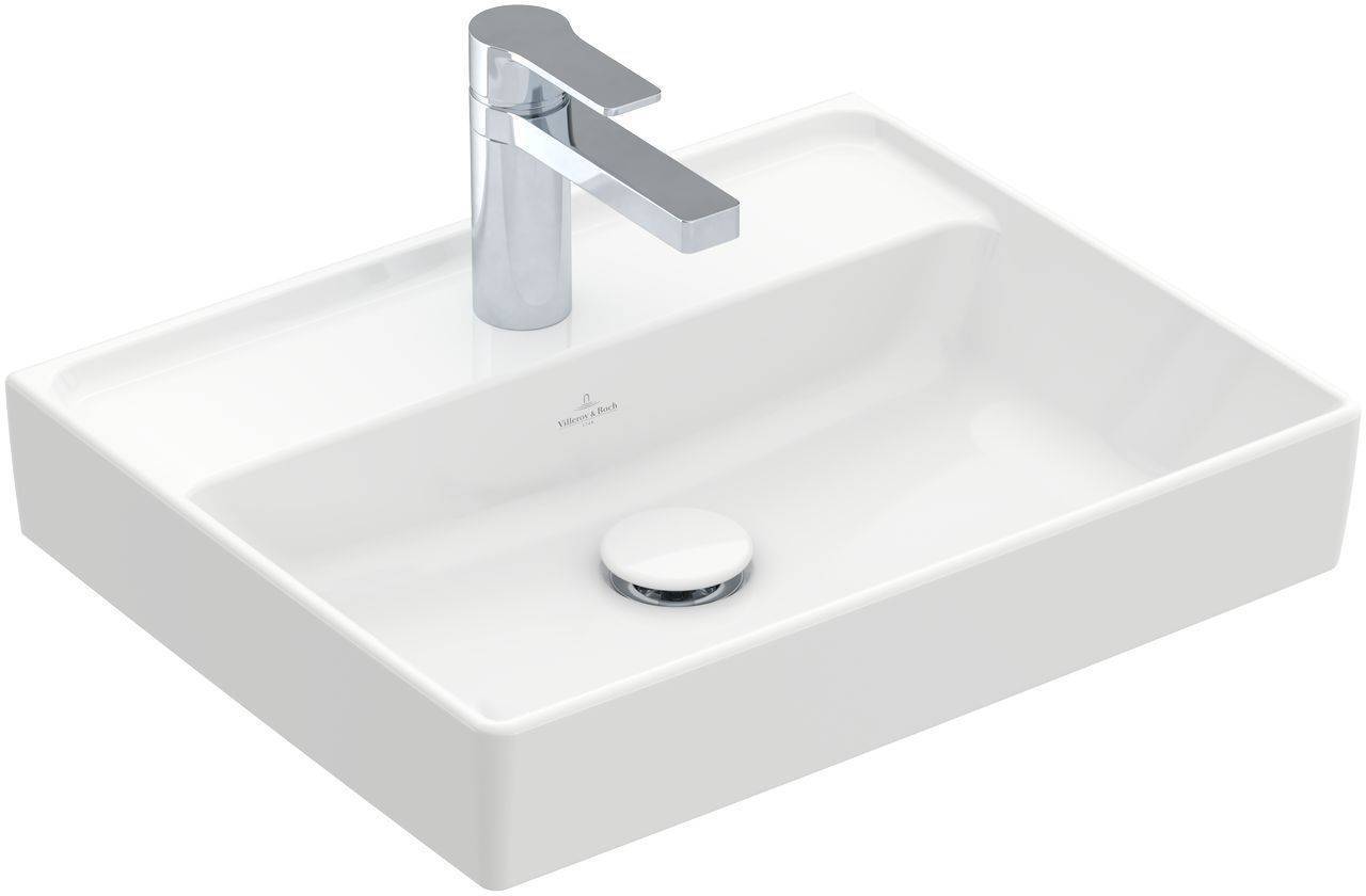 Collaro Handwaschbecken 500 x 400mm 1 Hahnloch, ohne Überlauf