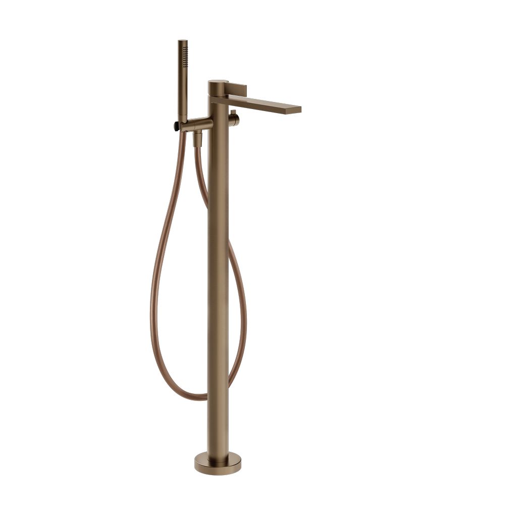 Gessi Inverso Diamanto freistehende Wannenarmatur Coffee bronze gebürstet PVD