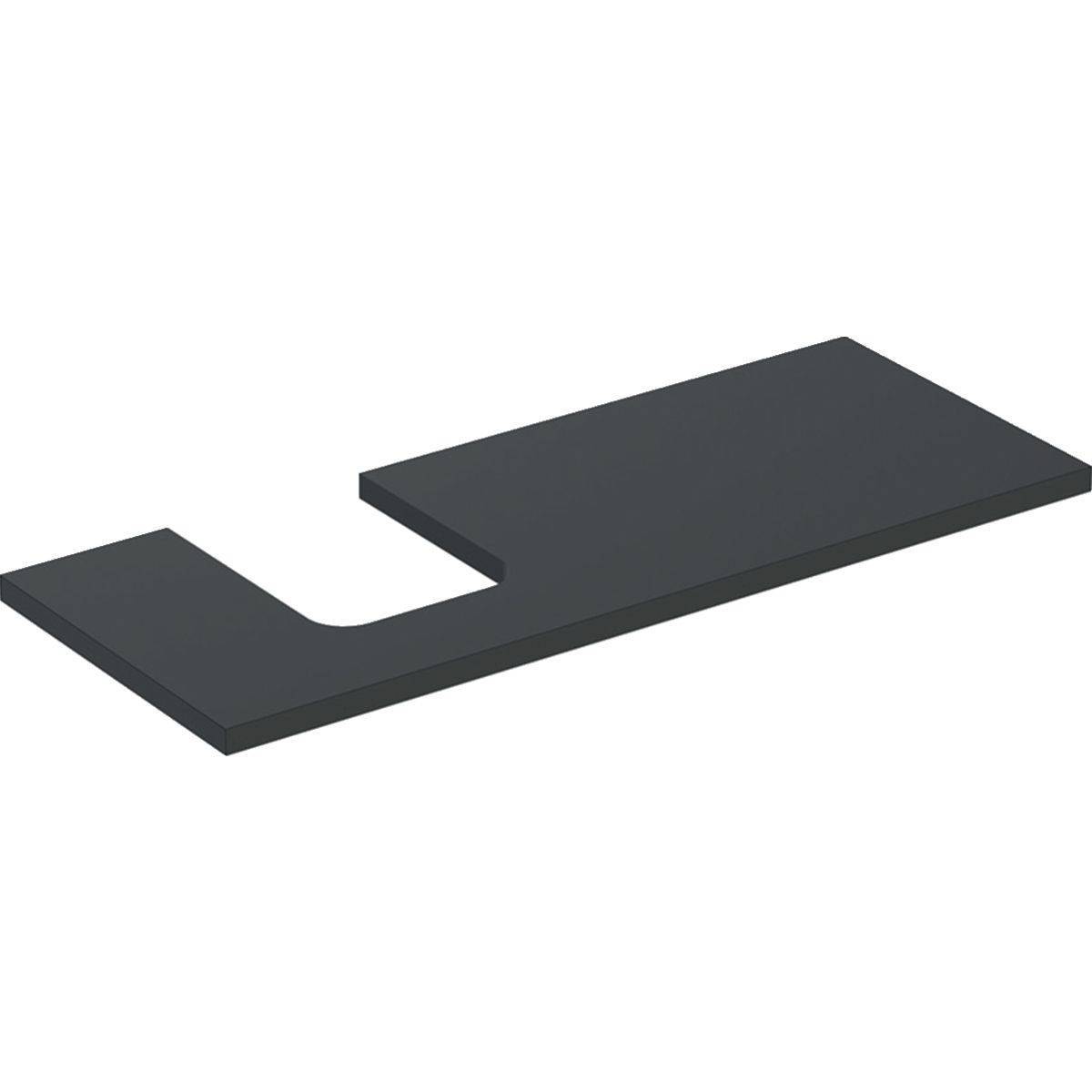 Geberit One Waschtischplatte Ausschnitt links, für Aufsatzwaschtisch Schalenform, 120cm