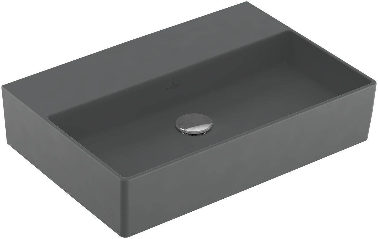 4A226FI4 Memento 2.0 Waschtisch, Unterseite geschliffen, 600 x 420mm, ohne Hahnloch, ohne Überlauf
