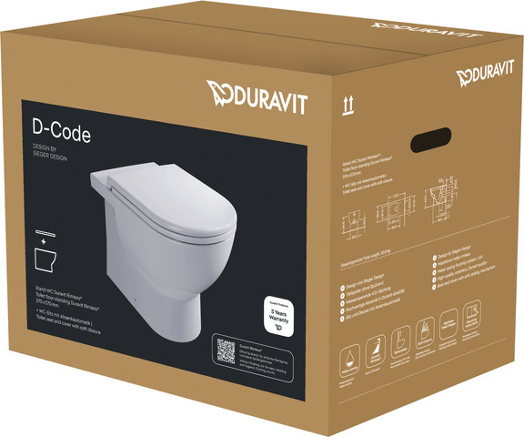 Duravit D-Code 2.0 Wand-WC Set