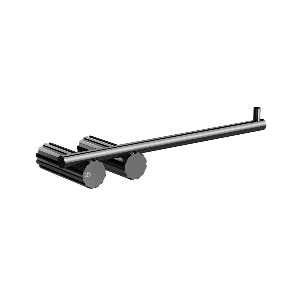 Gessi Incastri WC-Papierrollenhalter, Metall schwarz PVD