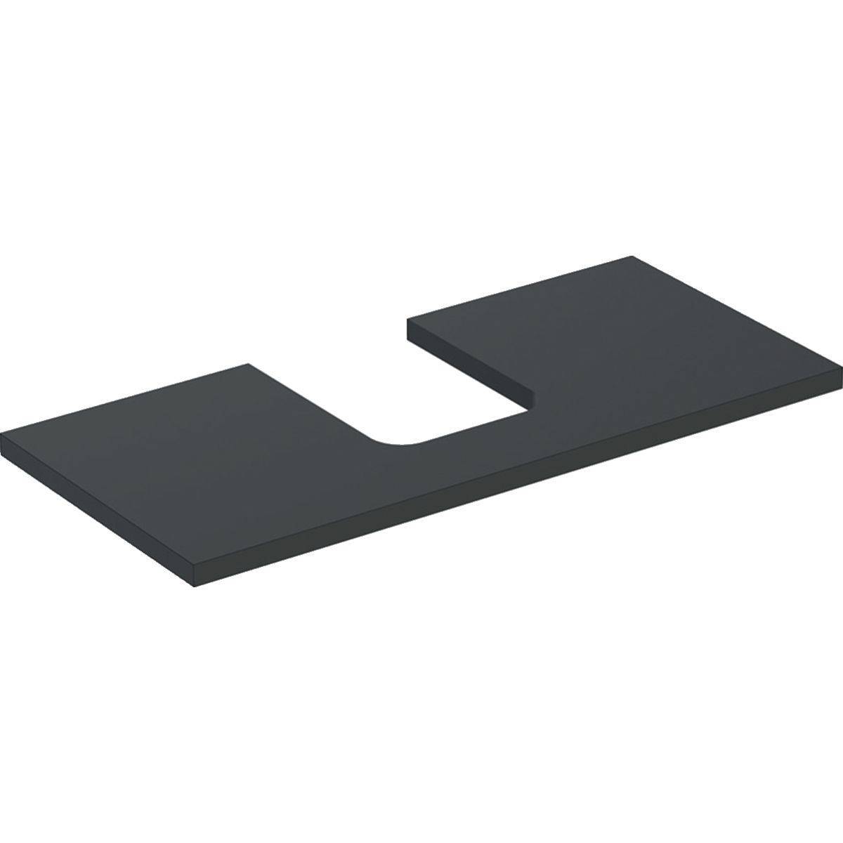 Geberit One Waschtischplatte Ausschnitt mittig, für Aufsatzwaschtisch Schalenform, 105cm