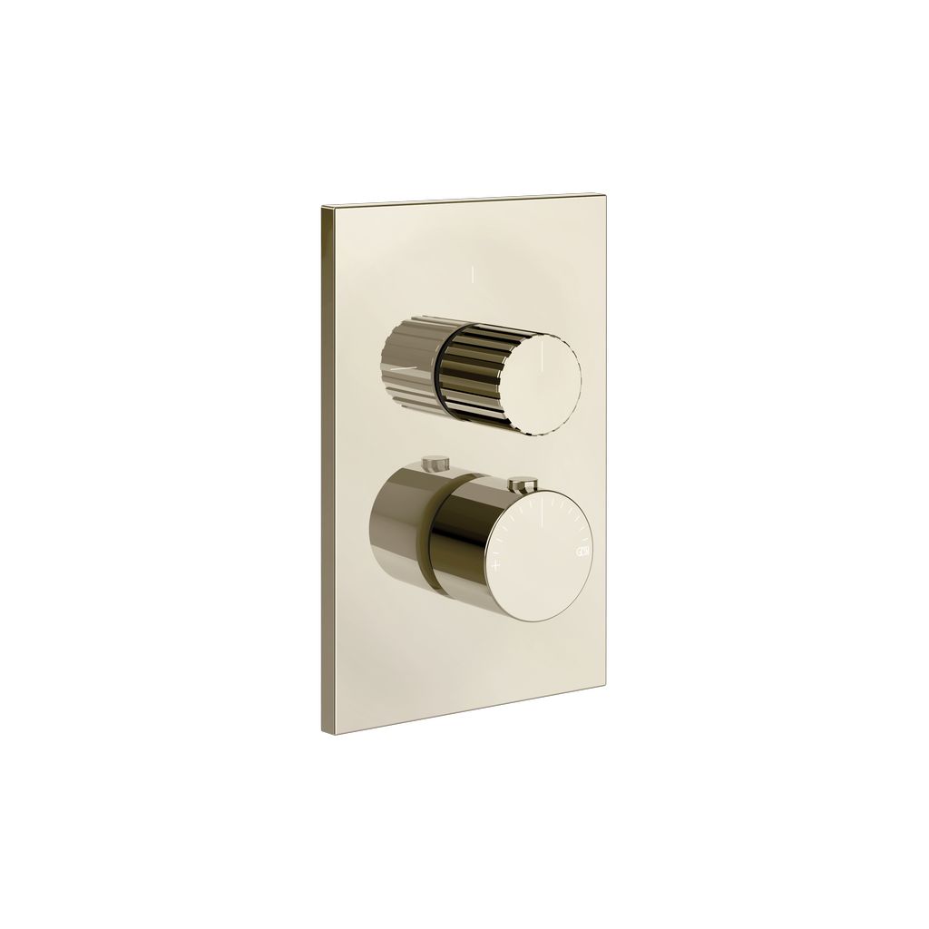 Gessi Incastri Unterputz-Thermostat, 1-Weg, Nickel PVD