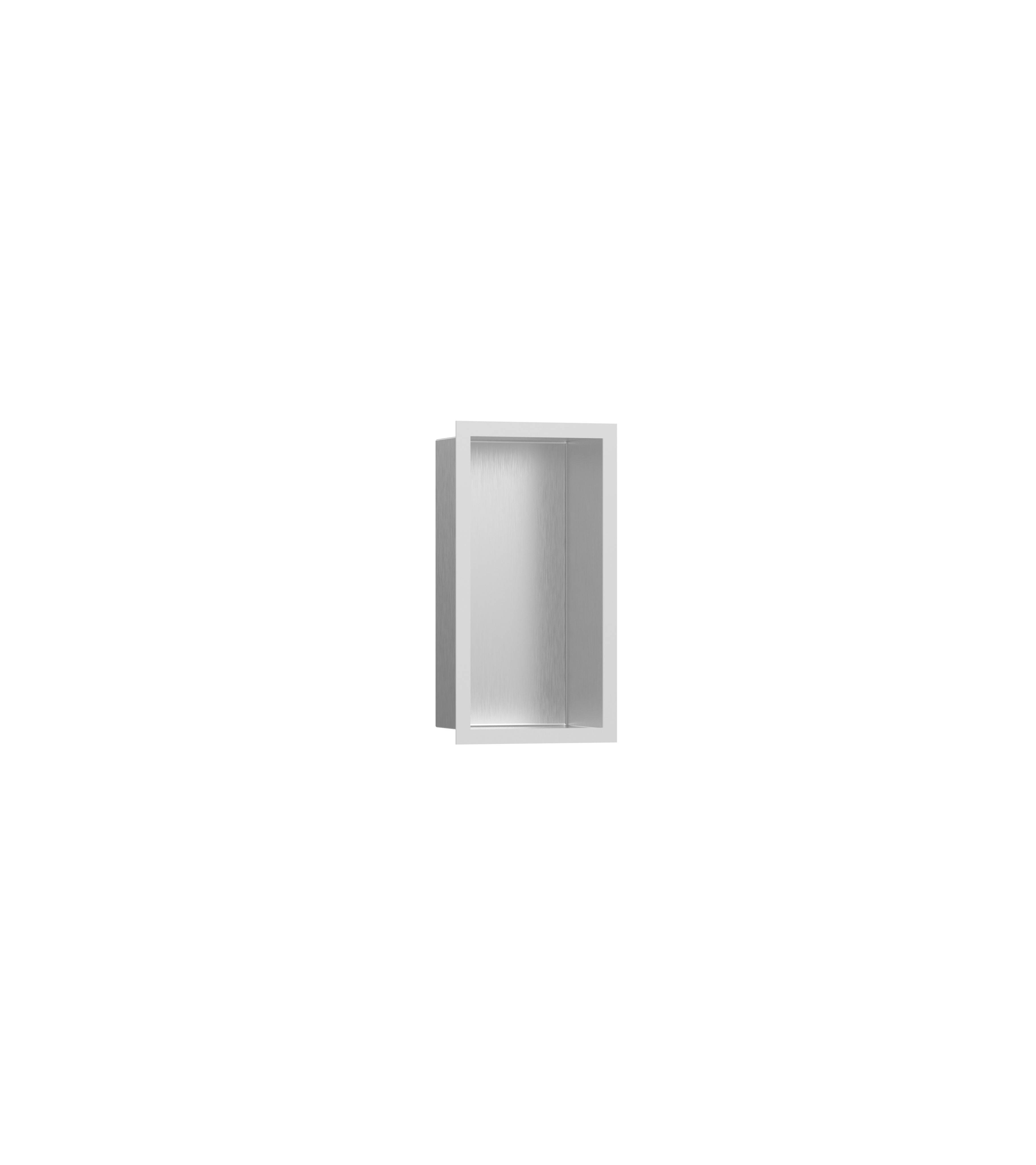 Hansgrohe XtraStoris Individual Wandnische, Korpus Edelstahl gebürstet, 30 x 15 x 10cm
