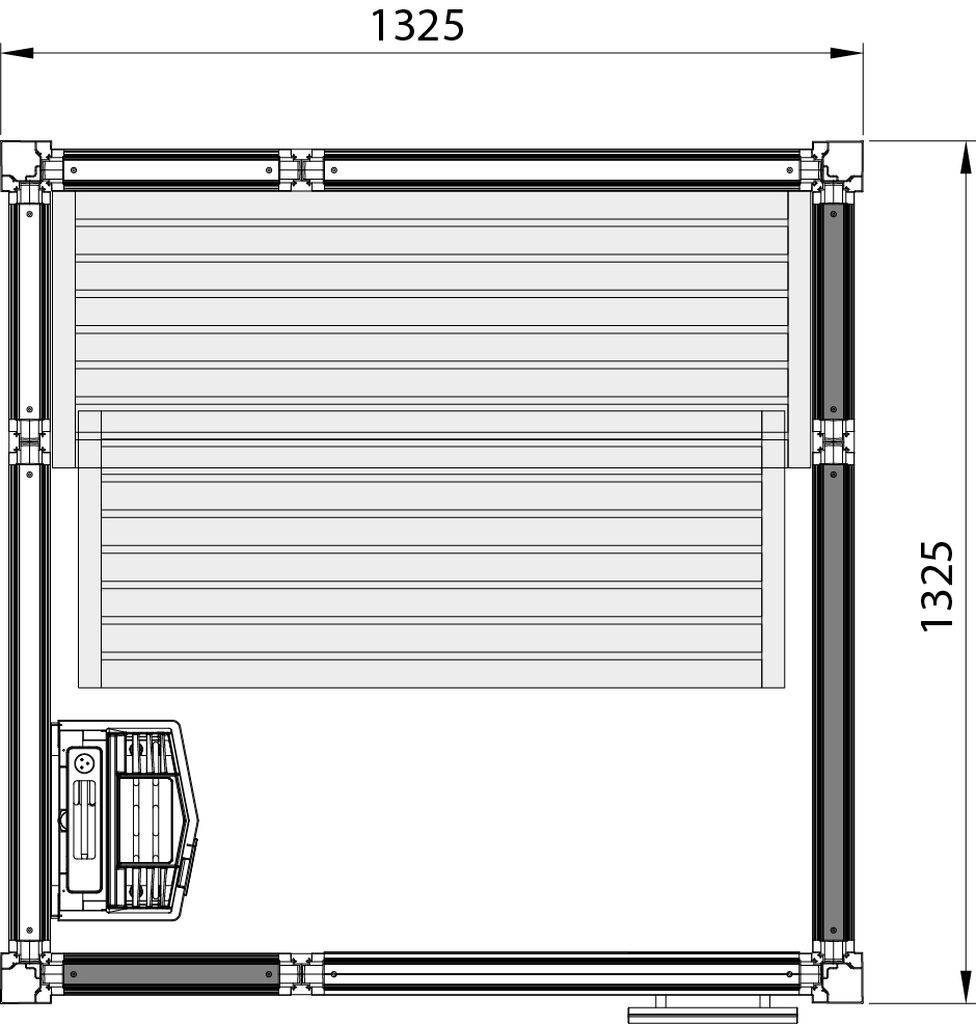 Impression i1313S, 1325 x 1325 x 2100mm